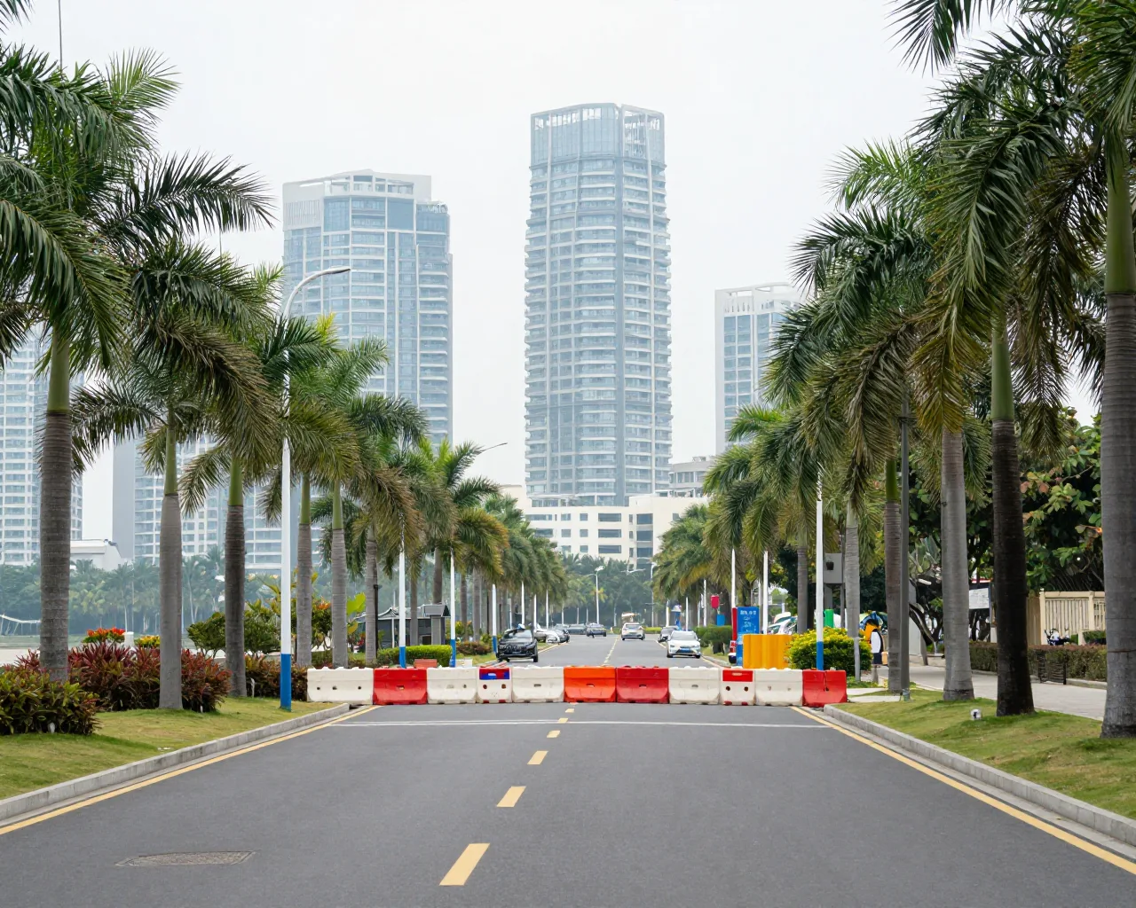 Baoshan Road fecha para obras de contenção em Hengqin até agosto