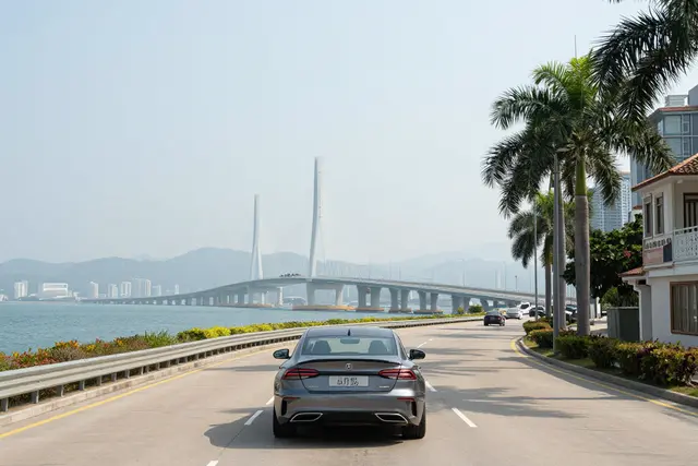 Carros de Guangdong agora podem cruzar para Hong Kong pela Ponte HZMB