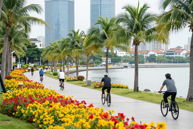 Ciclovia de Hengqin ganha mês de eventos com prêmios e flores