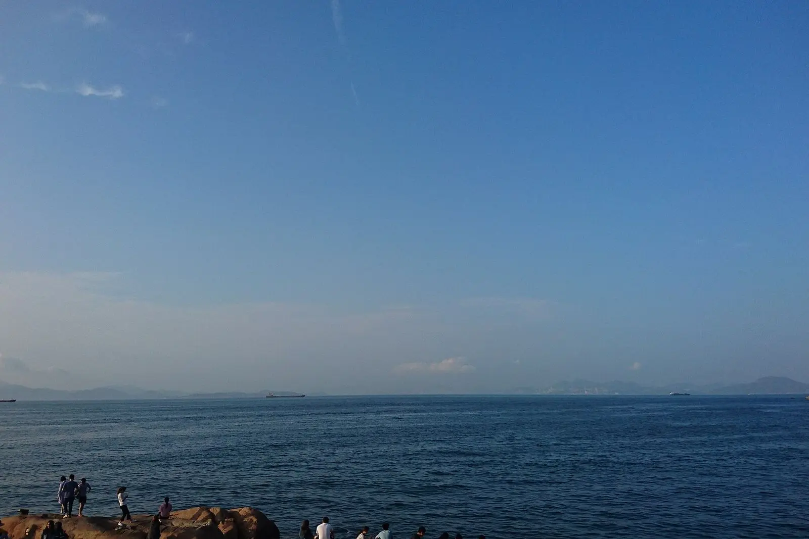Seascape of Wai Lingding Island in Zhuhai, Guangdong, China.