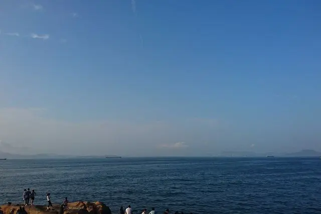 Seascape of Wai Lingding Island in Zhuhai, Guangdong, China.