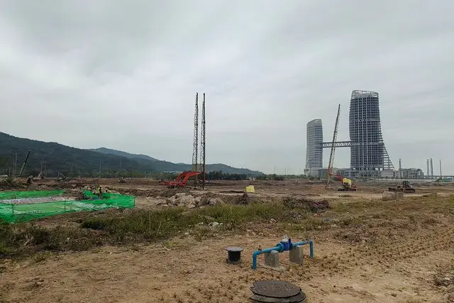Construction site of the Campus in the Guangdong–Macao In-Depth Cooperation Zone in Hengqin, University of Macau