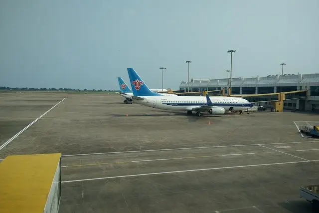 中国南方航空B-5837航班,摄于珠海金湾机场