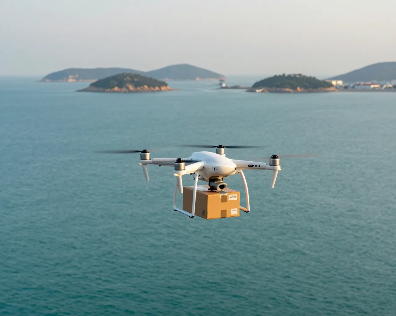 Drones conectam ilhas de Zhuhai e abrem nova rota de logística marítima