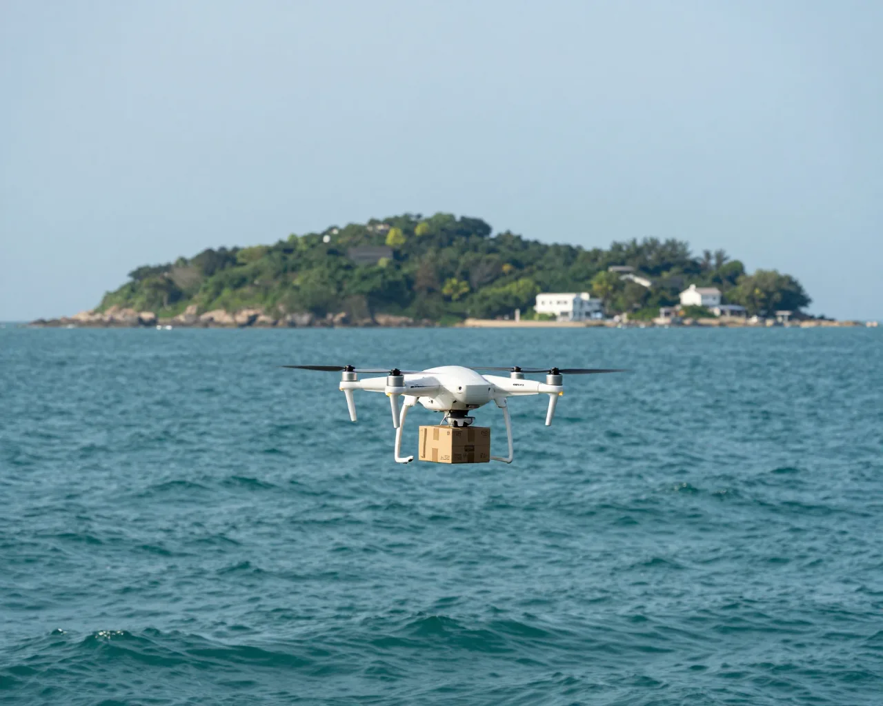 Drones conectam ilhas de Zhuhai por ar