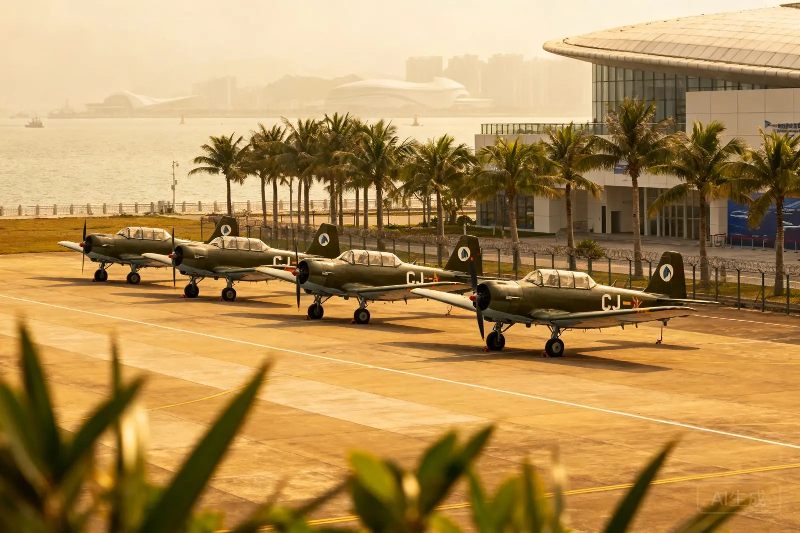 Equipe acrobática chinesa chega a Zhuhai para show aéreo