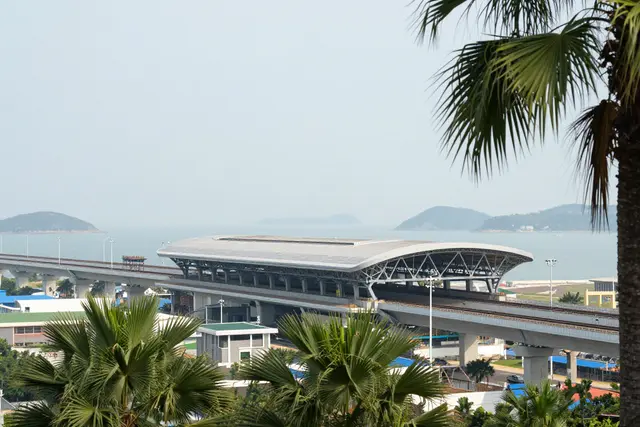 Estação em Zhuhai avança rumo à integração com o aeroporto