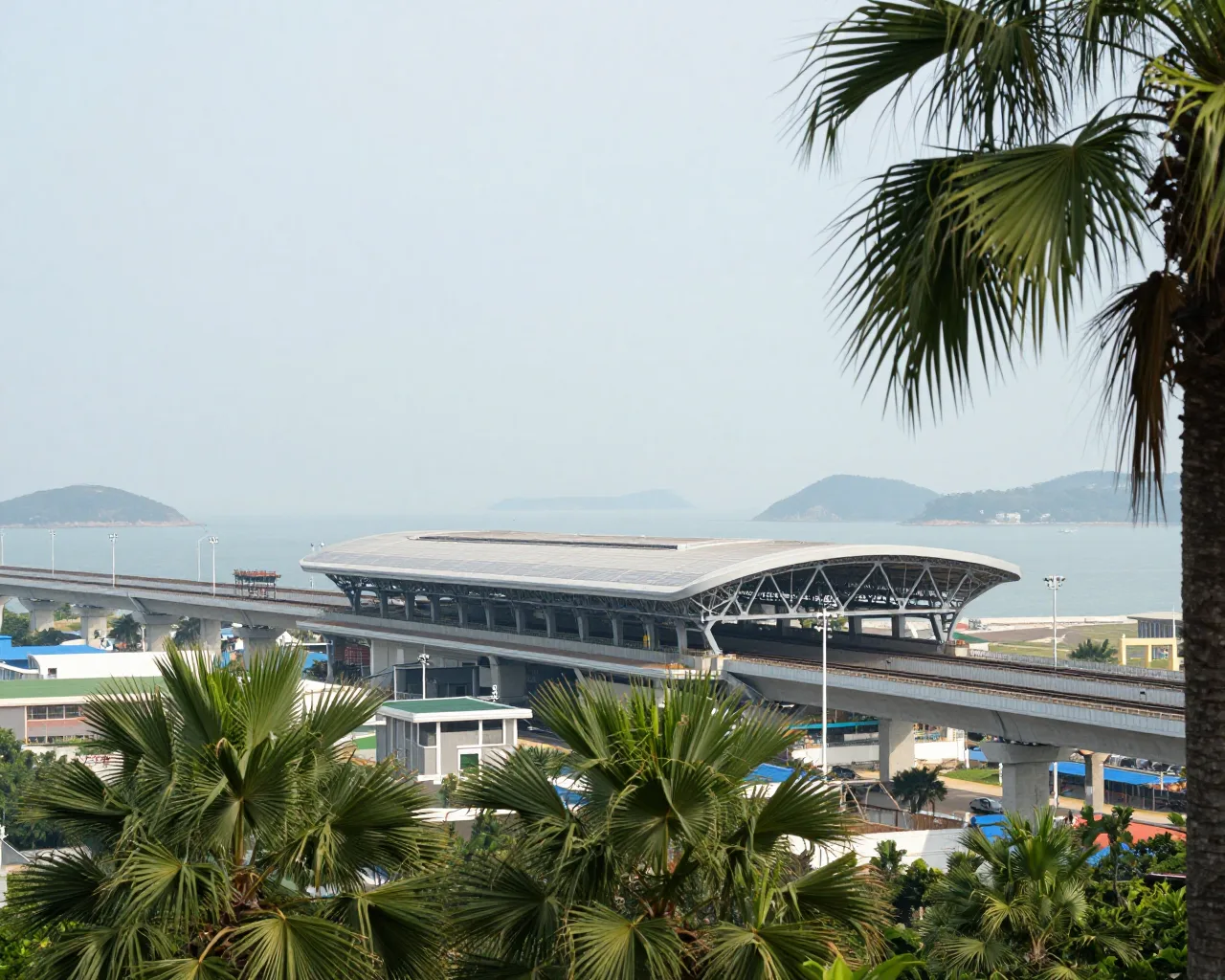 Estação em Zhuhai avança rumo à integração com o aeroporto