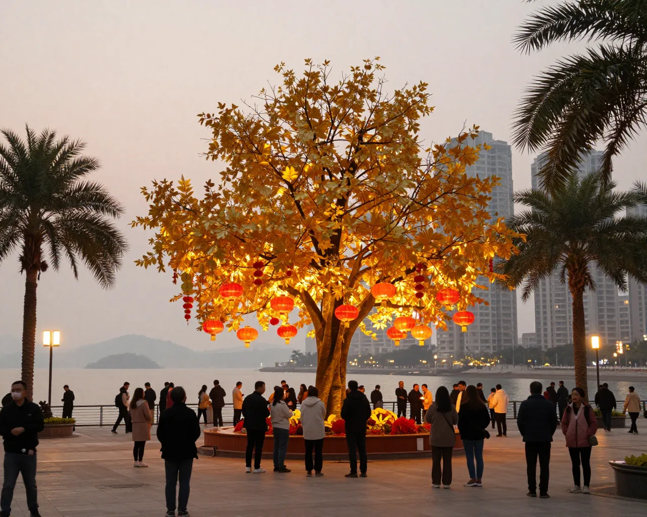 Festa de Lanternas em Hengqin com brincadeiras e prêmios grátis