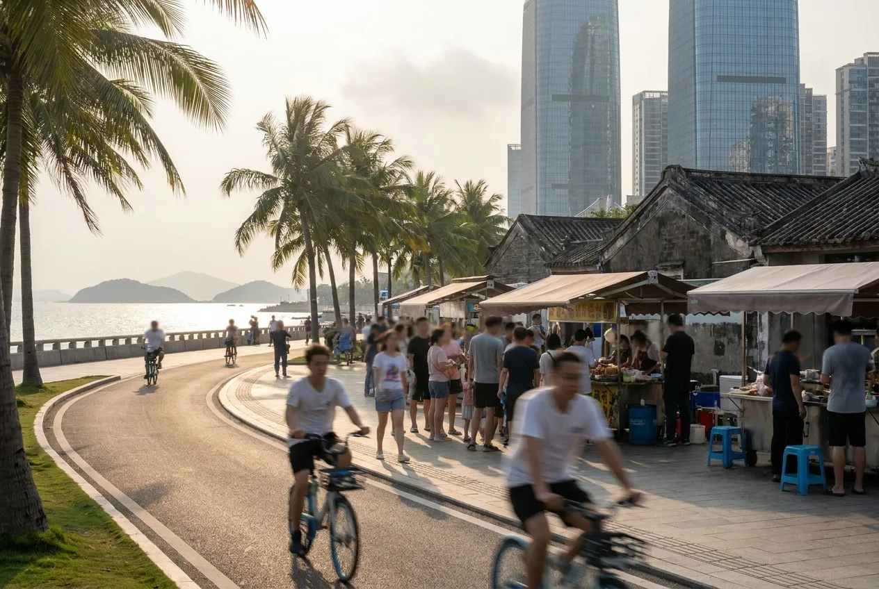 Festival de hambúrgueres e 18 km de ciclovia agitam o feriado em Zhuhai
