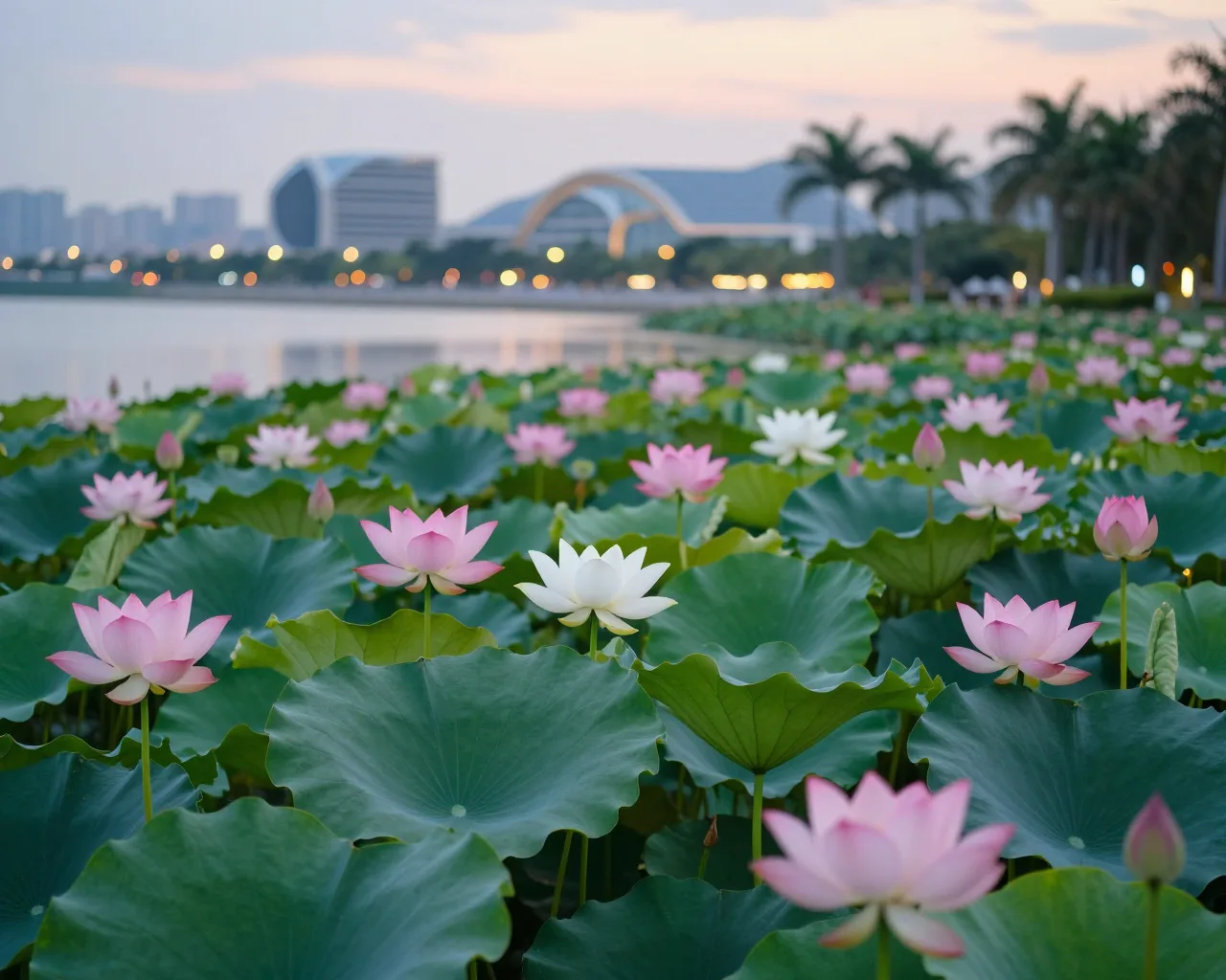 Festival de Lótus de Hengqin abre com mais de 100 variedades e programação noturna