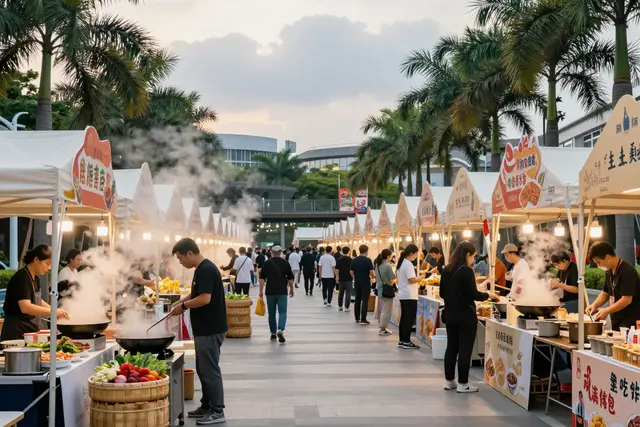 Festival gastronômico une sabores de Zhuhai e Macau no centro esportivo
