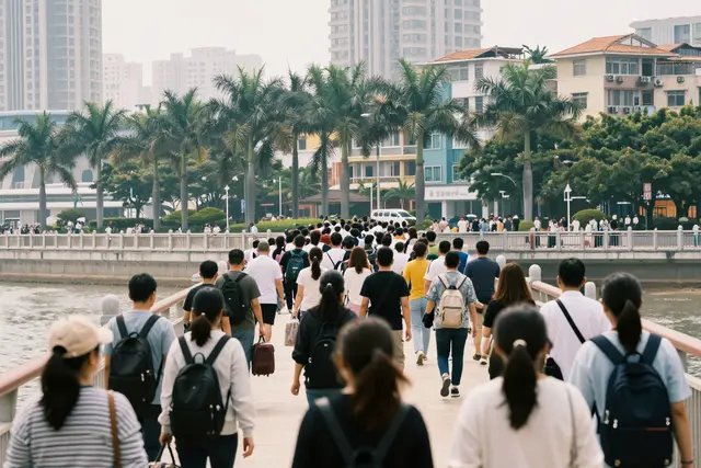 Fluxo recorde na fronteira de Zhuhai marca volta do turismo no feriado