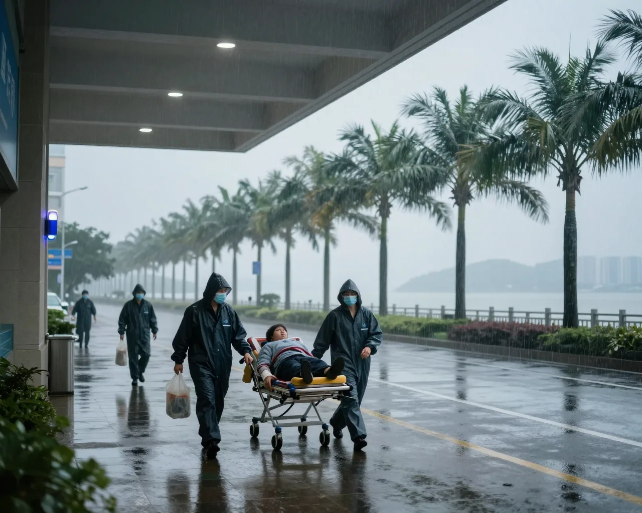 Hospital em Zhuhai salva vidas e acolhe mães durante tempestade