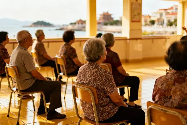 Idosos de Zhuhai aprendem técnicas de prevenção a desastres naturais