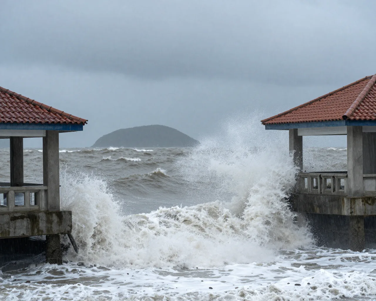 Ilha de Zhuhai resiste a furacão de 17 graus com operação de salvamento