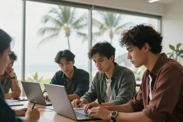 Jovens de 9 países competem em IA na região de Hengqin