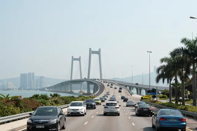 Macau avança para Zhuhai: carros locais cruzam a ponte em recorde