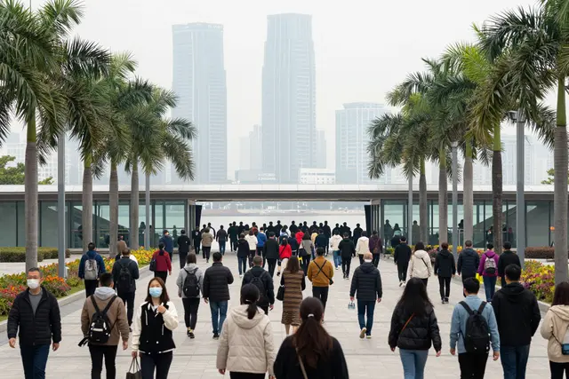 Macau e Hong Kong lotam a fronteira de Hengqin no primeiro dia de Ano Novo