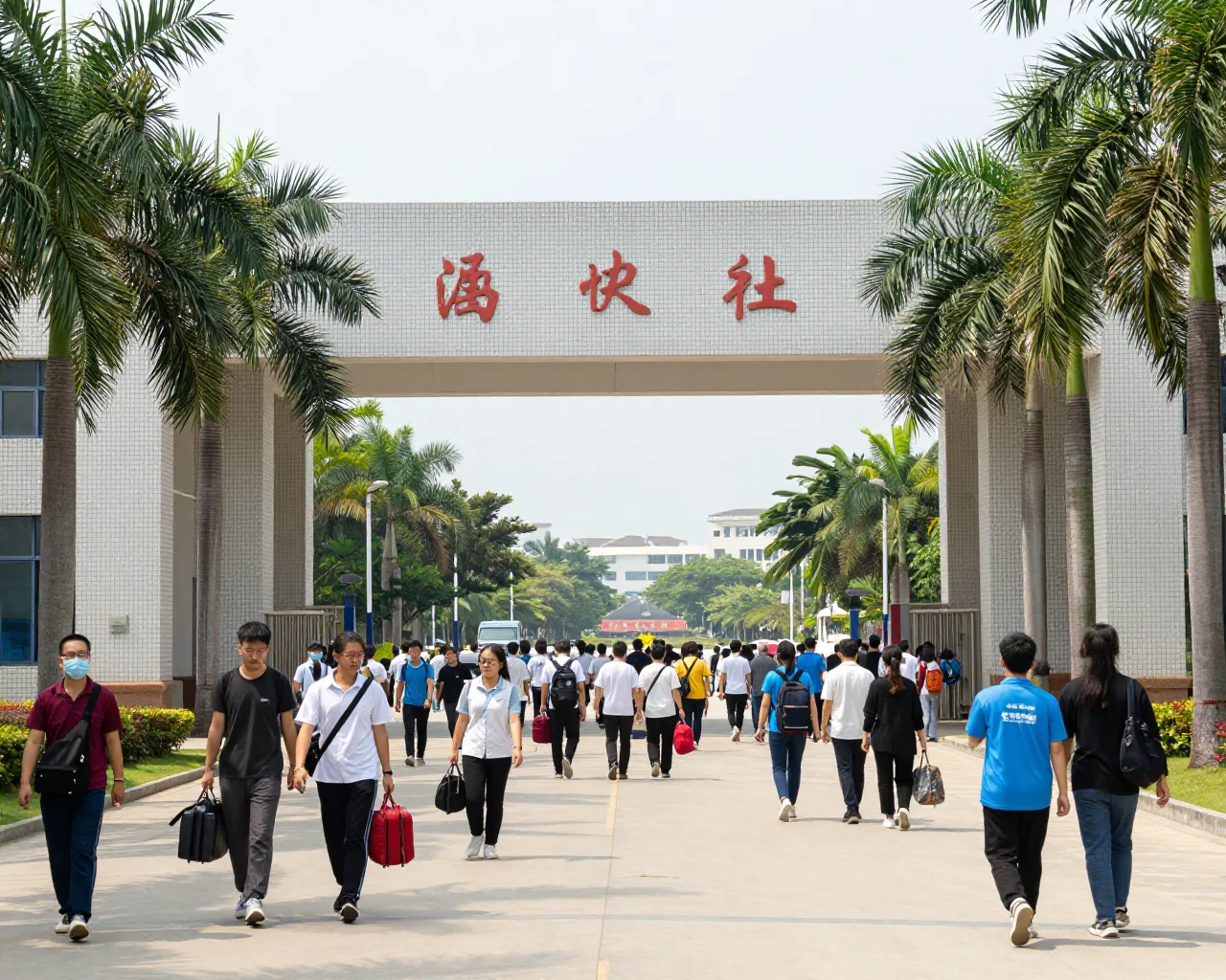 Mais de 2.100 calouros chegam à sede da Beishida em Zhuhai
