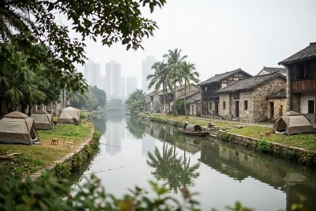 Novo camping em Zhuhai une pesca, gastronomia e lucro para a vila