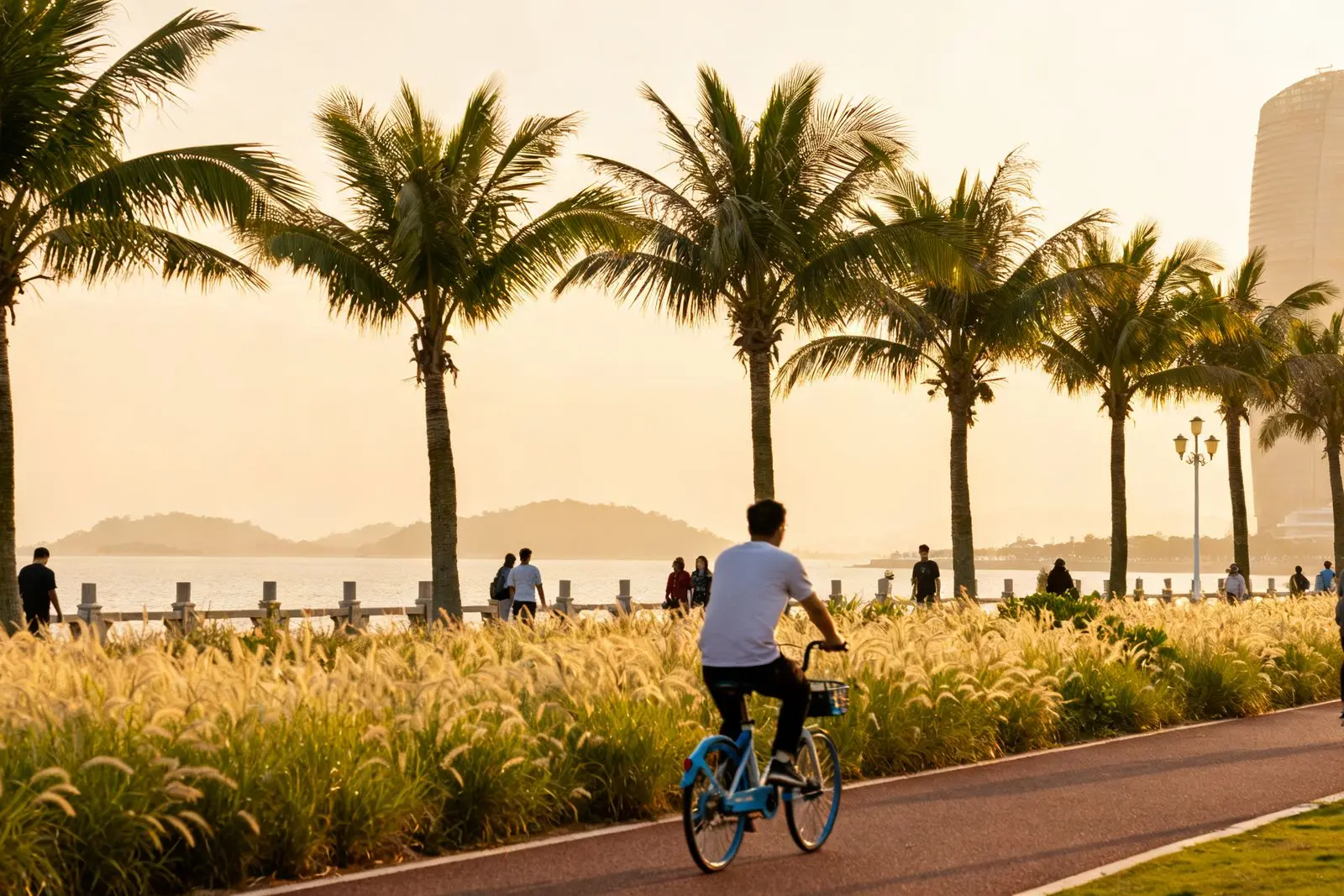 Novo corredor à beira-mar de 1,3 km abre em Jiuzhou