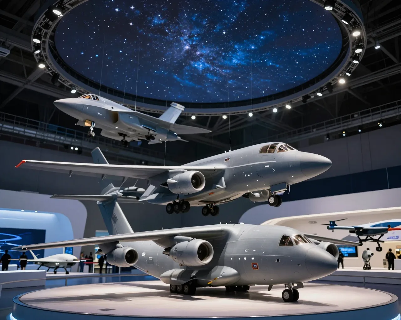 Novos drones e aviões de combate chegam a Zhuhai para o 14º MAKS