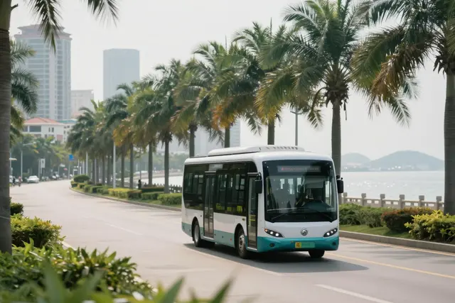 Ônibus autônomo liga Hengqin a hospital de referência em 15 minutos