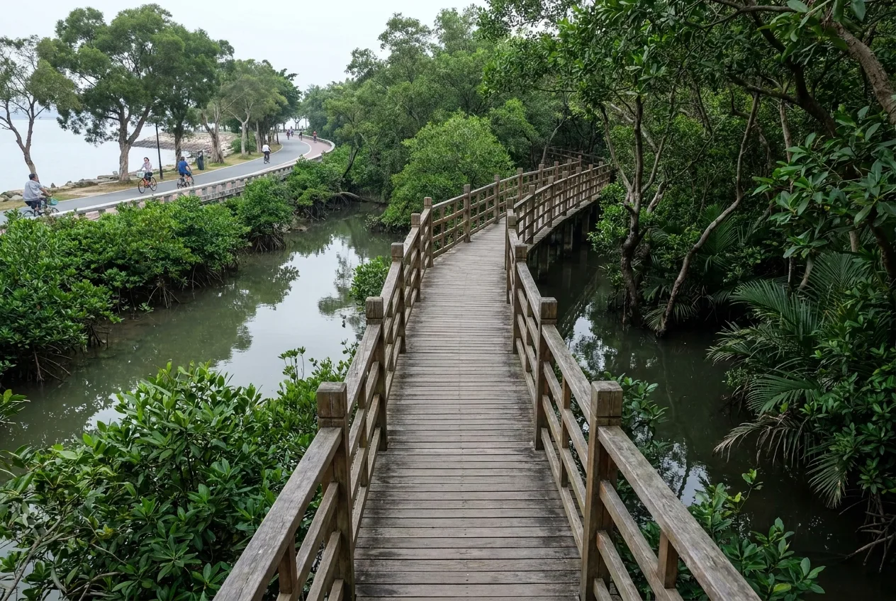 Parque de Zonas Úmidas do Canal Damenkou (大门口水道湿地公园)