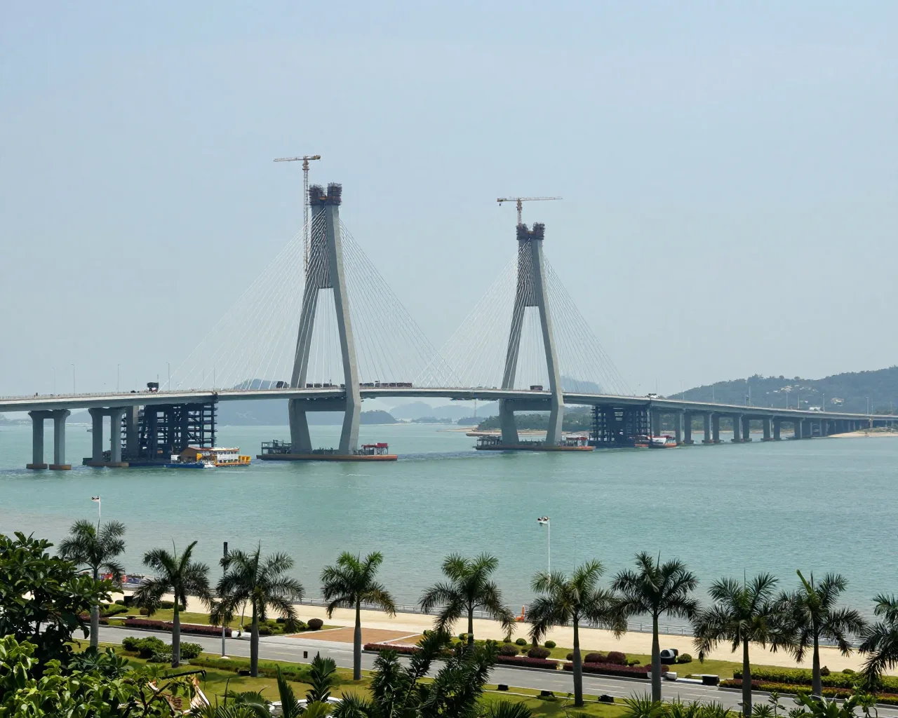 Ponte Jinhai liga Hengqin ao aeroporto de Zhuhai em 15 minutos