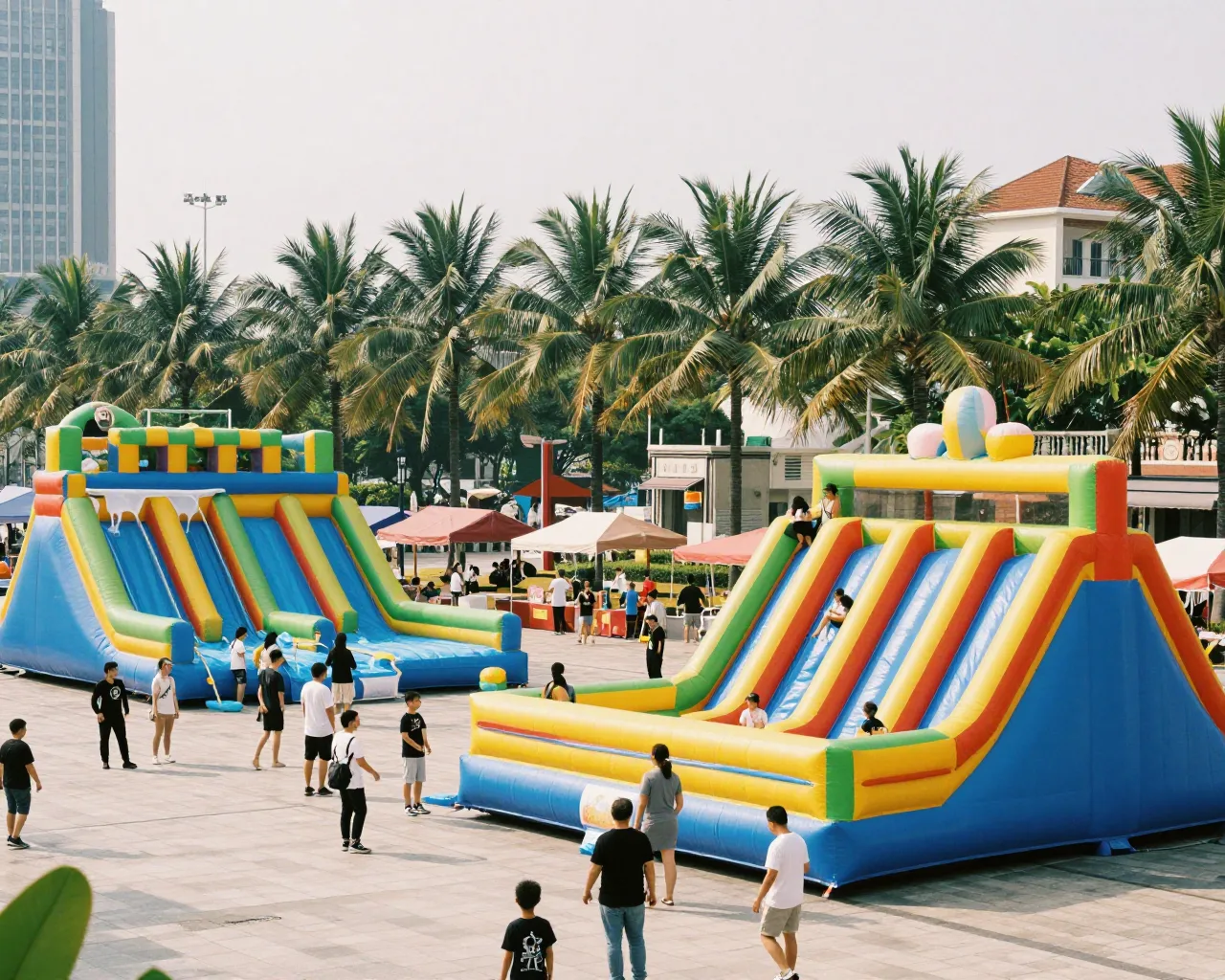 Praça do Centro Cultural de Macau vira parque de diversões em agosto