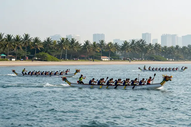 Regata de dragão em Zhuhai atrai equipes de Macau e HK pela primeira vez