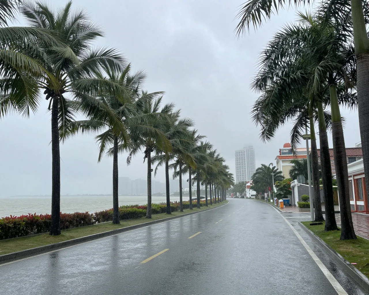 Tempestade Nige (尼格) traz vento forte e chuva para Zhuhai em novembro