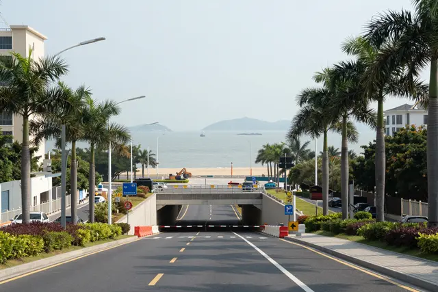 Tráfego alterado na orla de Zhuhai para conclusão da túnel de Lingjiao