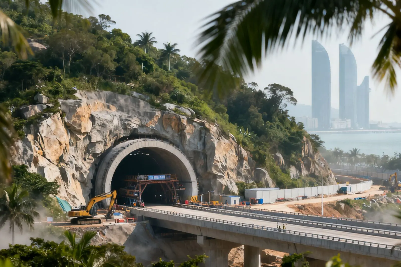 Túnel de 2,3 km em Zhuhai chega aos últimos 100 metros e deve abrir ao final do ano
