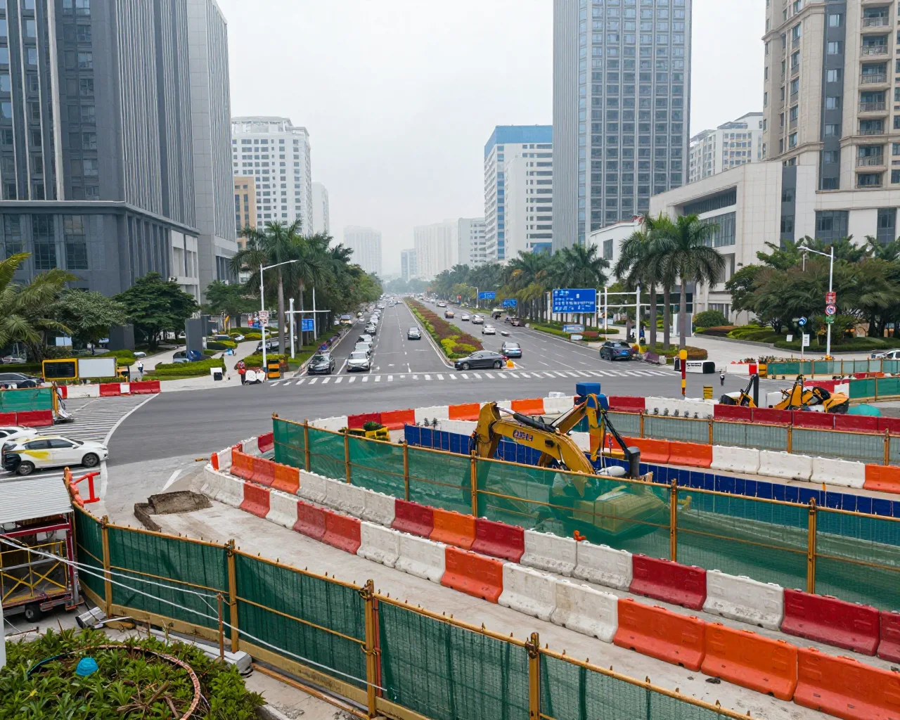 Túnel em Zhuhai avança 5 metros por dia sob o centro urbano