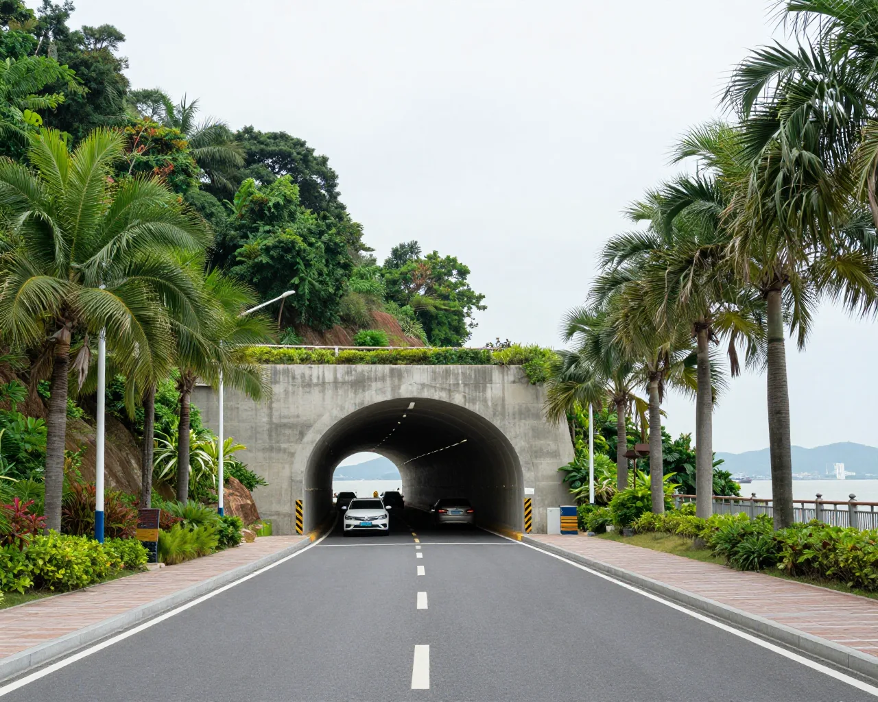 Túnel em Zhuhai liga praia e parque em 3 minutos