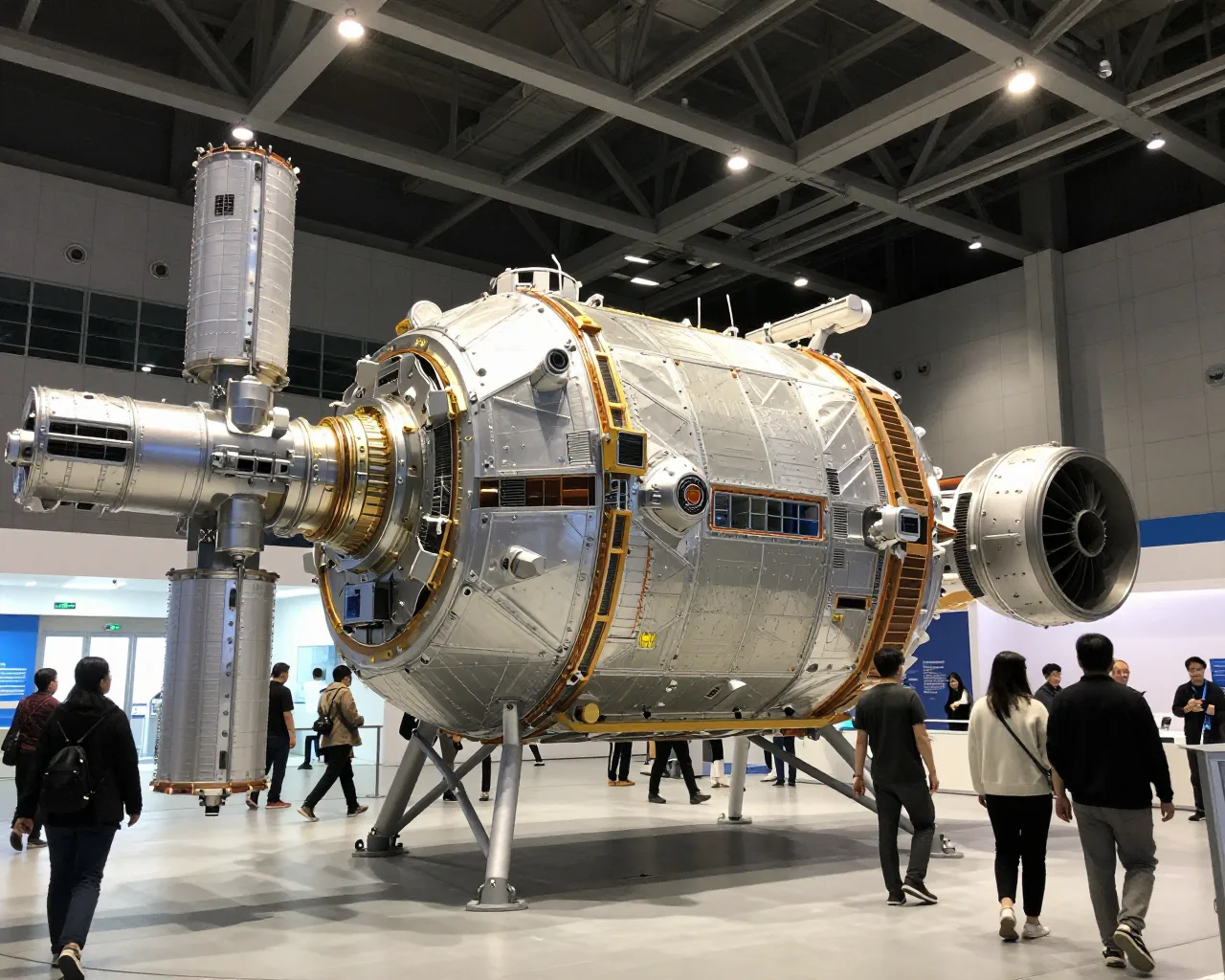 Turistas podem entrar em réplica 1:1 da estação espacial chinesa no AVIC