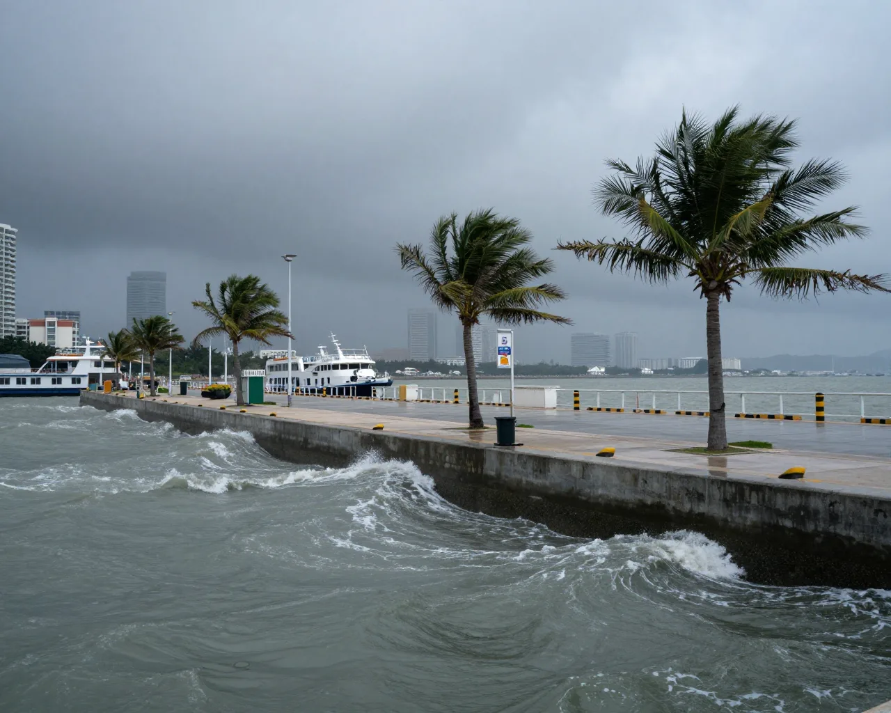 Typhoon stops all boat trips in Zhuhai until Friday