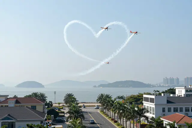 Zhuhai abre feira de aviação com voos acrobáticos e contratos de eVTOL