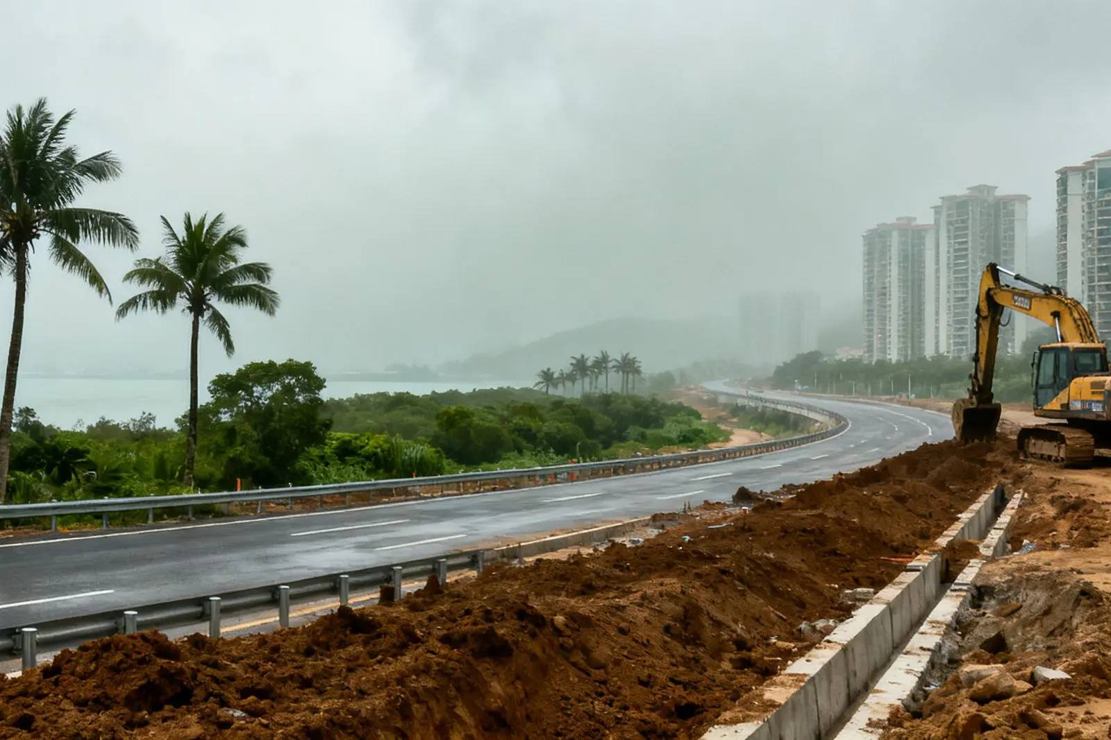 Zhuhai acelera construção de via rápida que liga aeroporto a Doumen