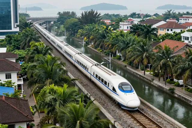 Zhuhai avança em linha de trem-bala de 350 km/h para Jiangmen