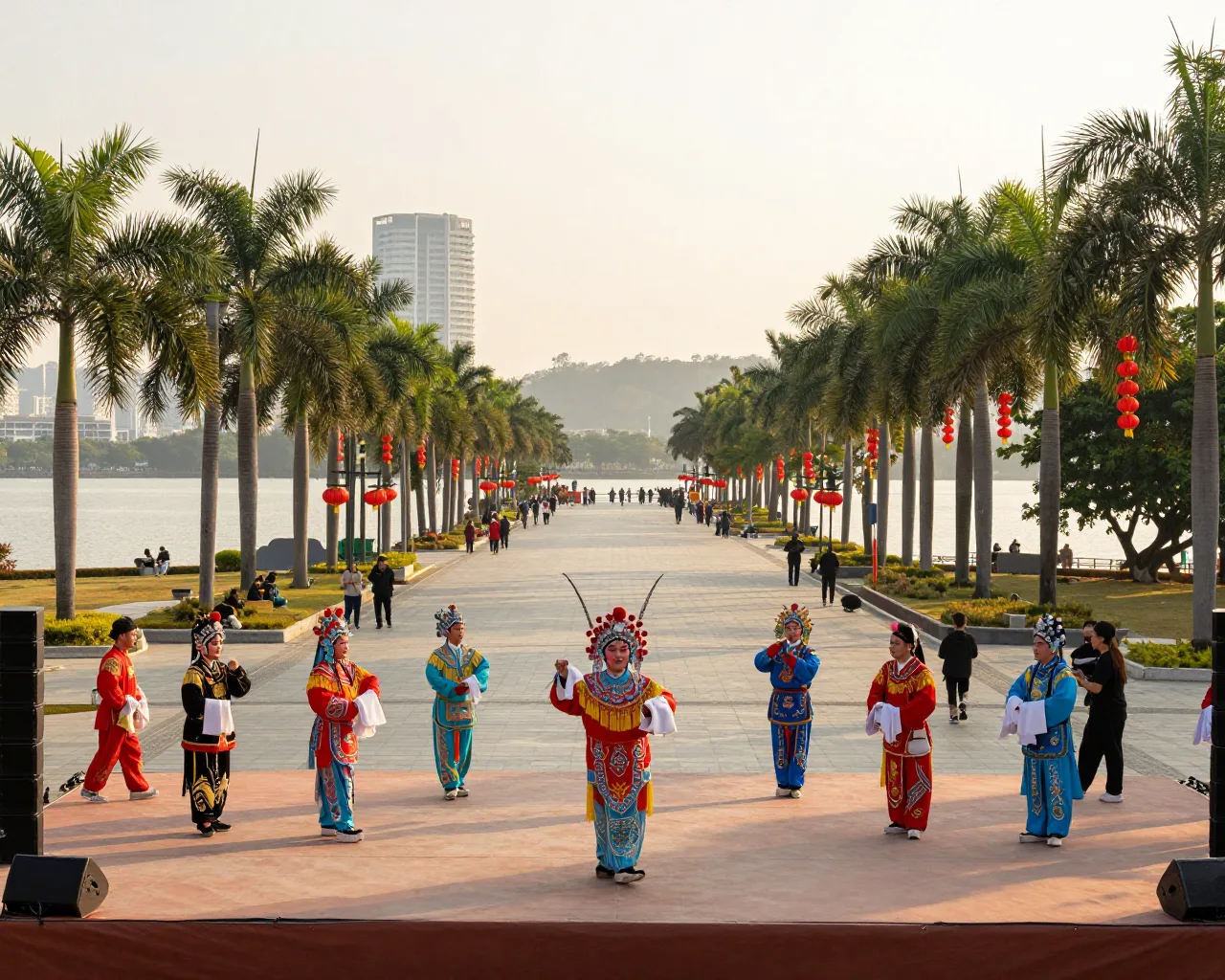 Zhuhai celebra o Ano Novo Lunar com espetáculo de ópera cantonesa em parque
