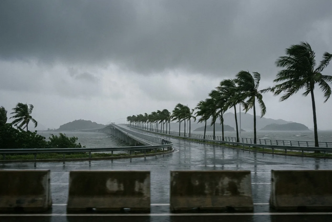 Zhuhai cria regra clara para fechar pontes e ruas em tempestades