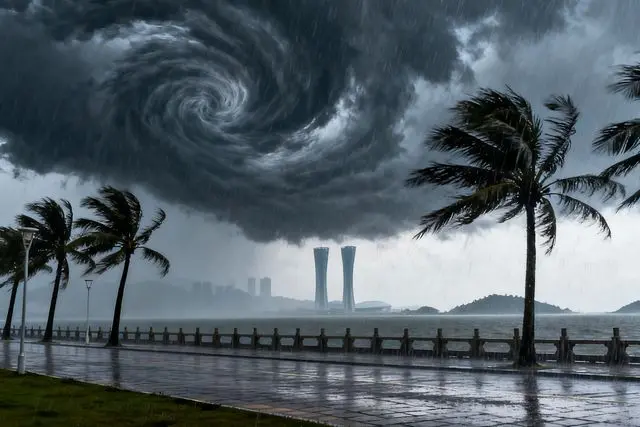 Zhuhai parou por completo para enfrentar o tufão 'Hua Jia Sha'