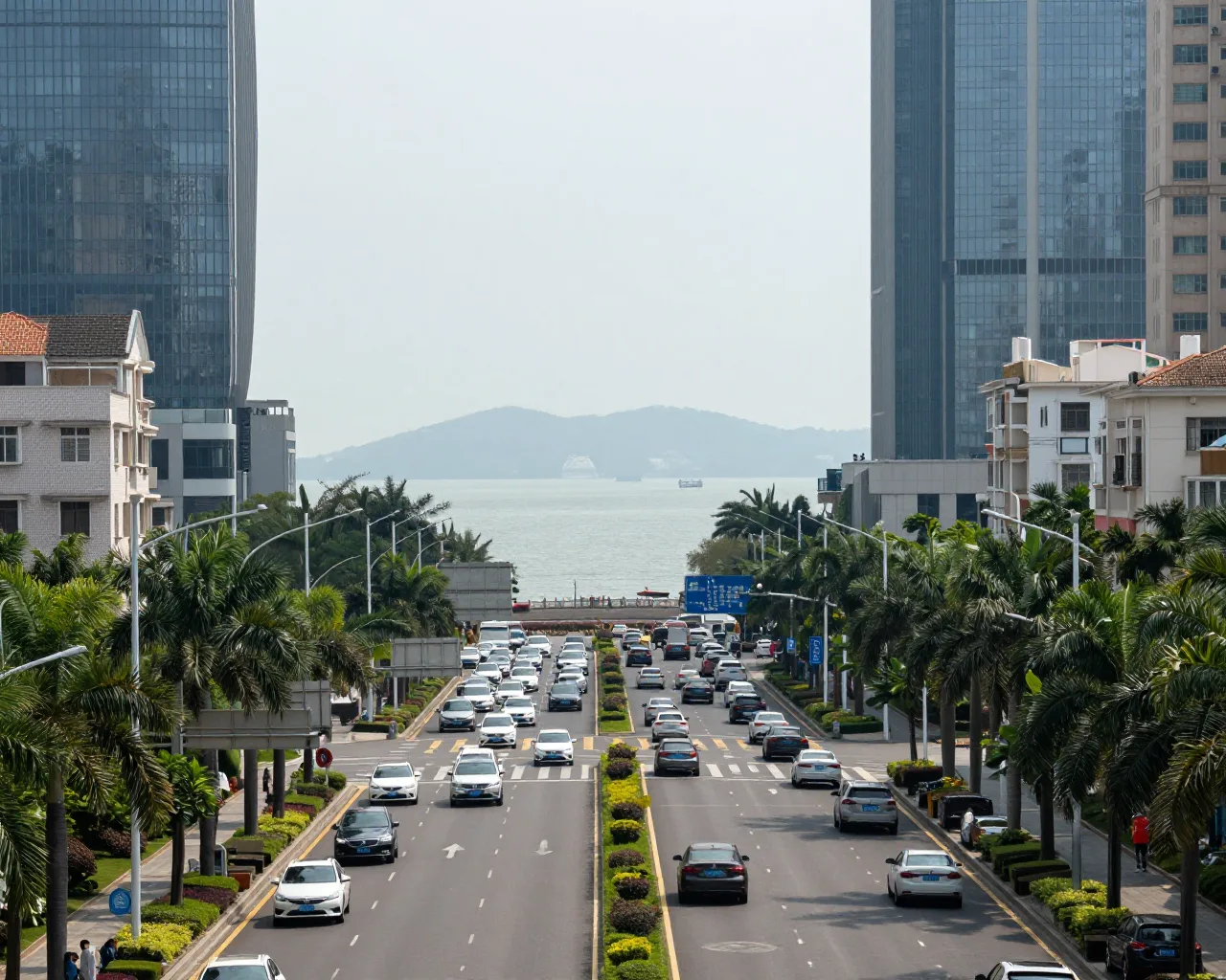 Zhuhai planeja túneis para reduzir semáforos na Avenida Renmin