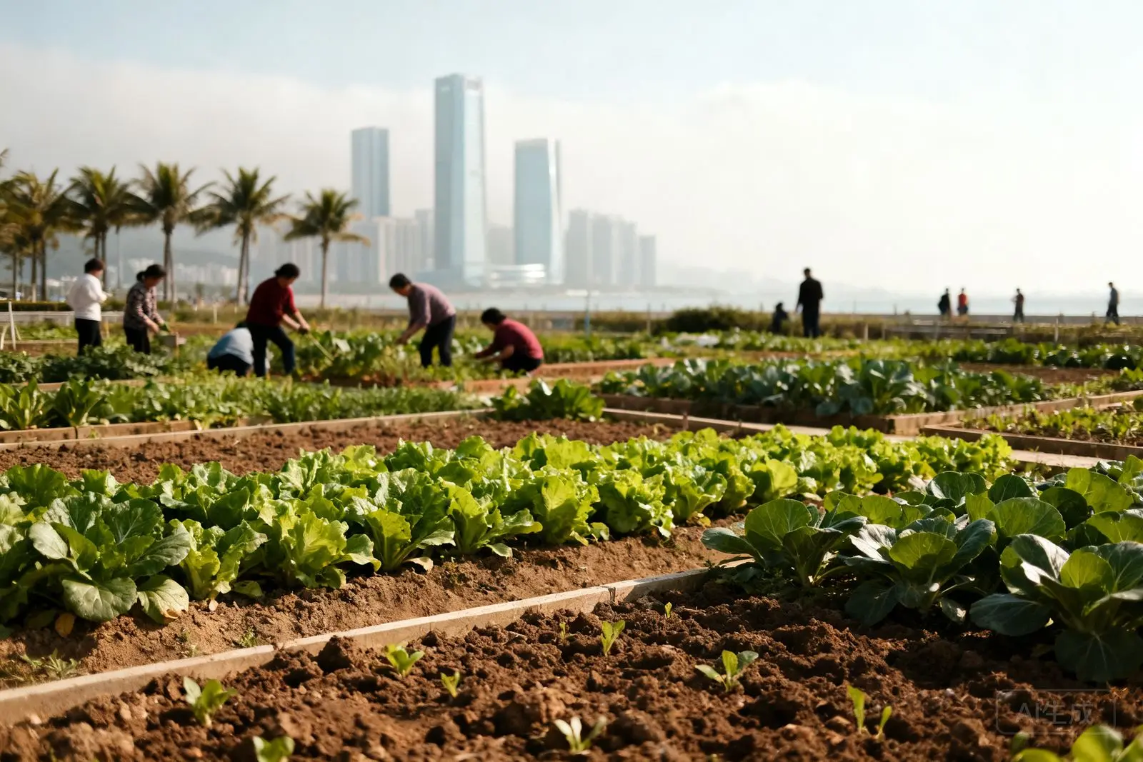 Zona de alta tecnologia de Zhuhai abre fazenda urbana para famílias